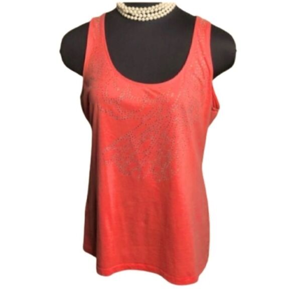 Tommy Bahama Orange Crystal Tank Top - Picture 1 of 4
